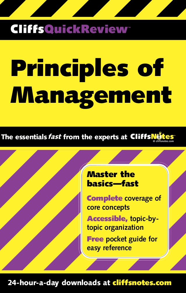 Principles of management pdf clep books